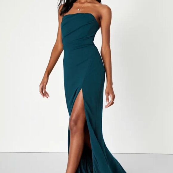 Maxi emerald dress - Picture 1 of 2